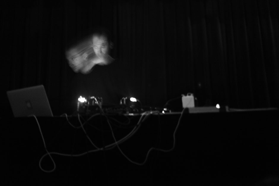 Tim Hecker performing at Théâtre Rialto for Pop Montreal