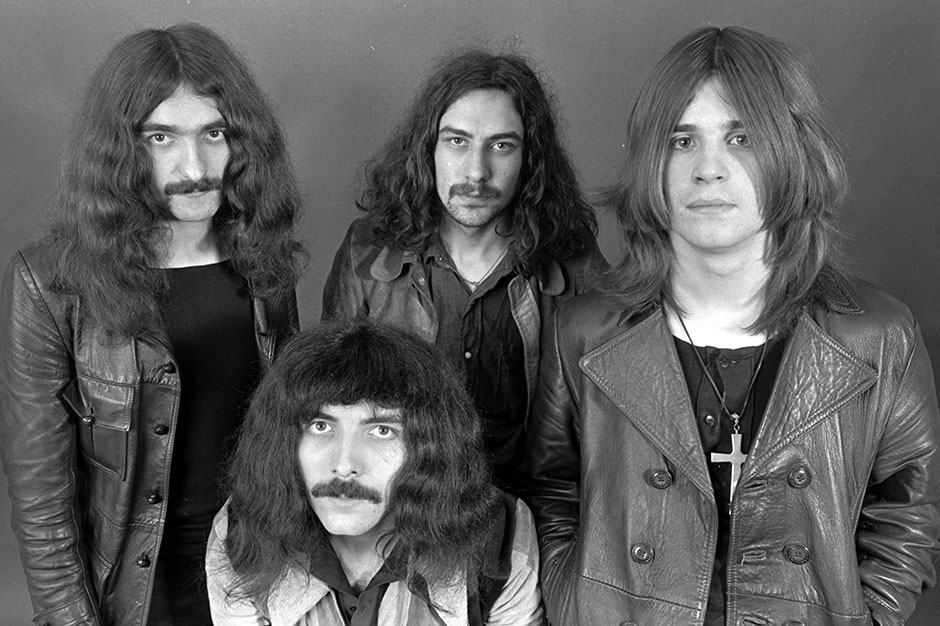 Black Sabbath (L-R) Geezer Butler, Tony Iommi, Bill Ward, Ozzy Osbourne
