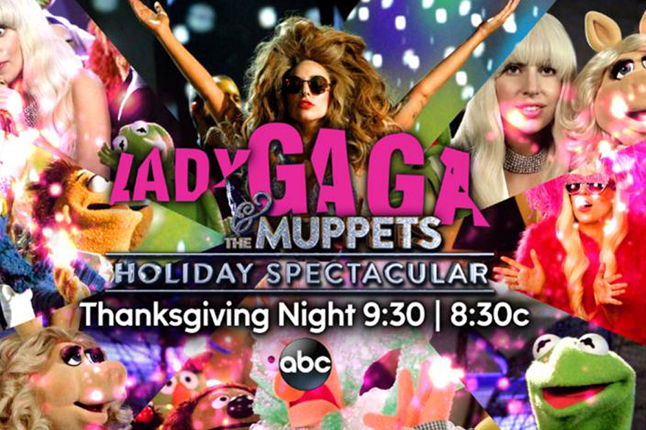 lady gaga, muppets, thanksgiving