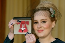 adele, royal honors, buckingham palace