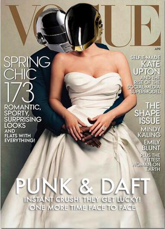 Daft Punk Kim Kardashian Kanye West Vogue Cover Spoof