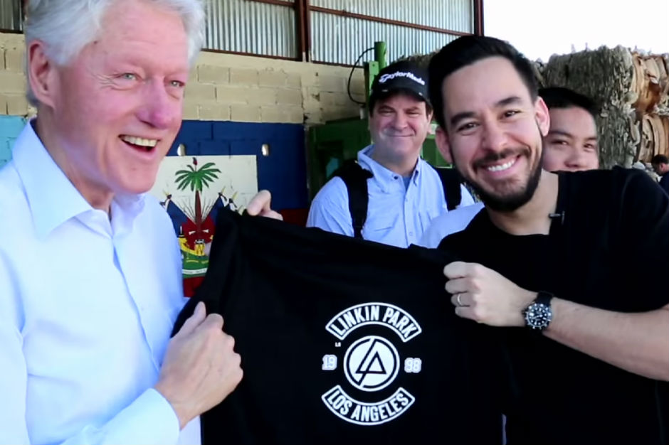 Bill Clinton Linkin Park Haiti Video Mike Shinoda