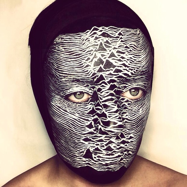 Joy Division, 'Unknown Pleasures,' face paint