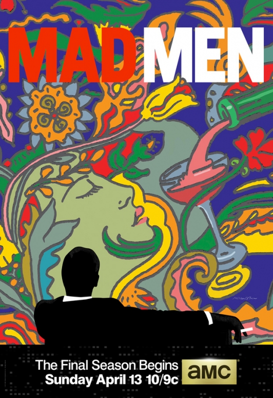 mad men season 7 poster psychedelic