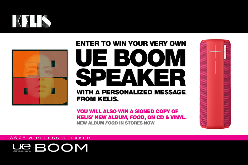 UE Boom Speaker, Kelis, contest