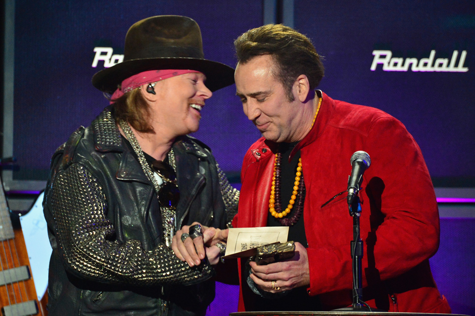 Nicolas Cage Axl Rose Video Revolver Golden Gods Awards