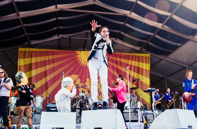 Arcade Fire at New Orleans Jazz and Heritage Festival, New Orleans, May 2 to 4 , 2014 / Photo by Caitlyn Ridenour