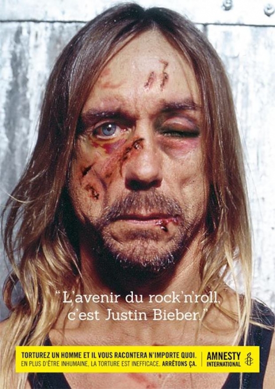 Amnesty International Iggy Pop Justin Bieber