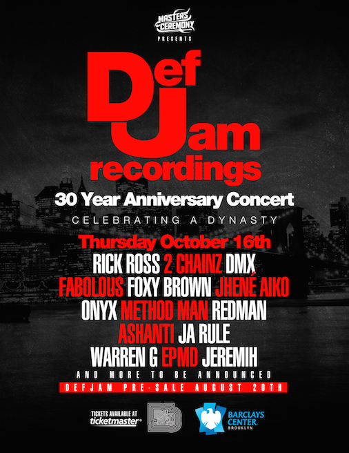 Def Jam 30th Anniversary Concert Rick Ross Ja Rule DMX 2 Chainz