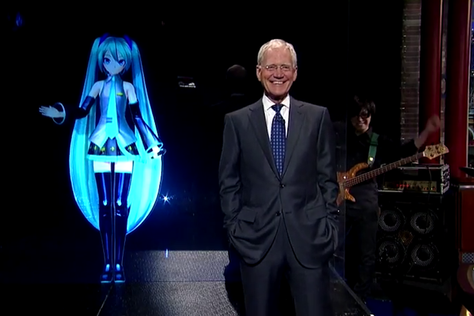 Japanese hologram character with blue hair - wide 1