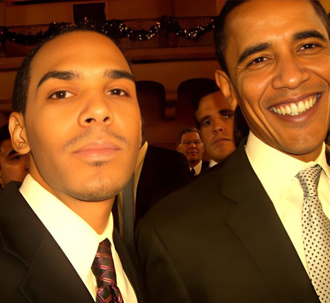 Al Walser and Barack Obama in 2007
