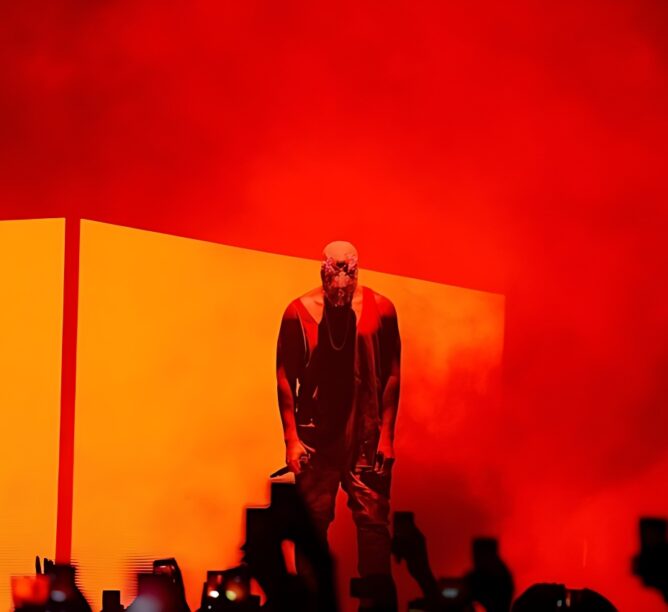 Kanye West Professor Community Service Los Angeles Trade College Photos