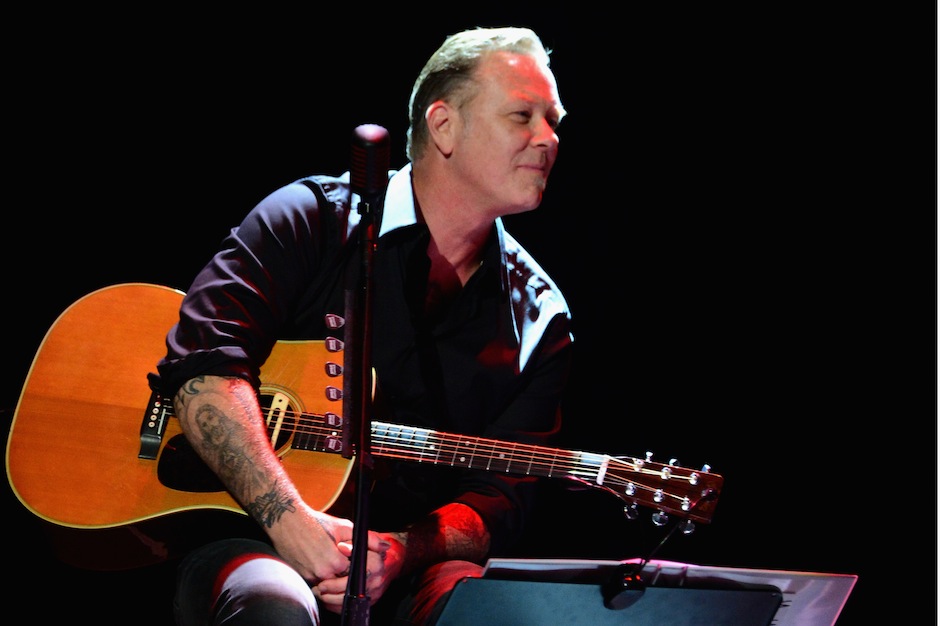 James hetfield deals acoustic guitar