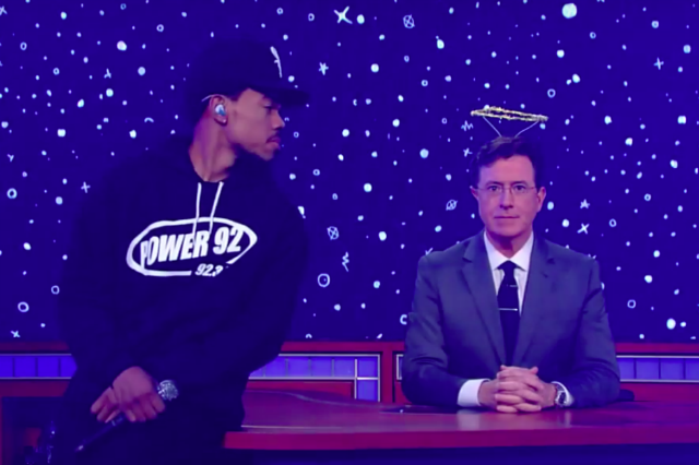 chance the rapper on colbert