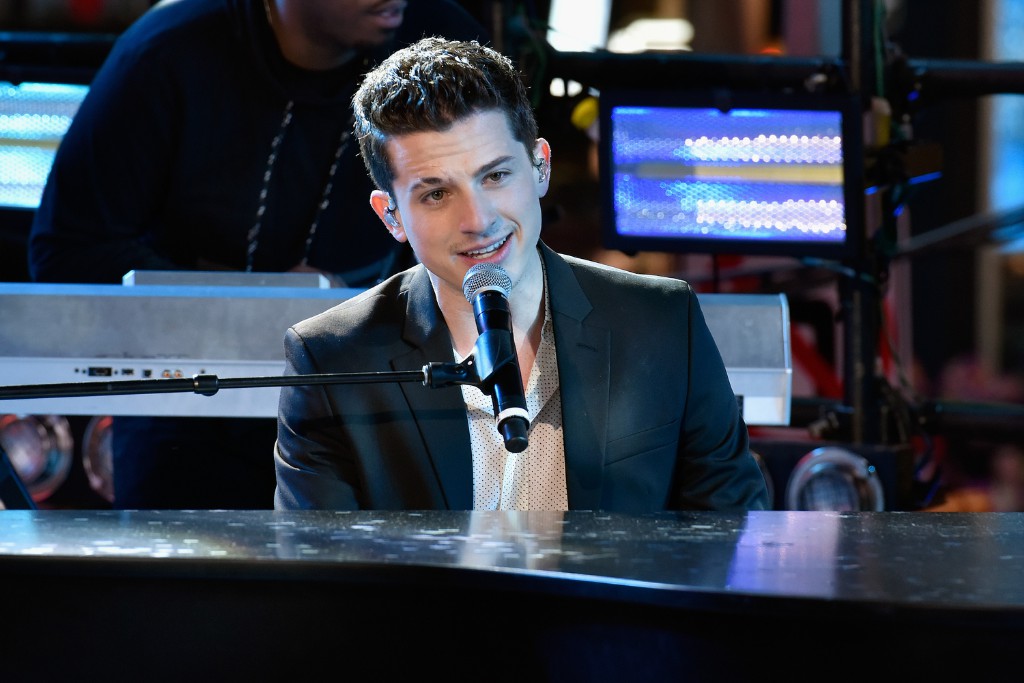 Charlie Puth at Times Square on December 31, 2015 in New York City.
