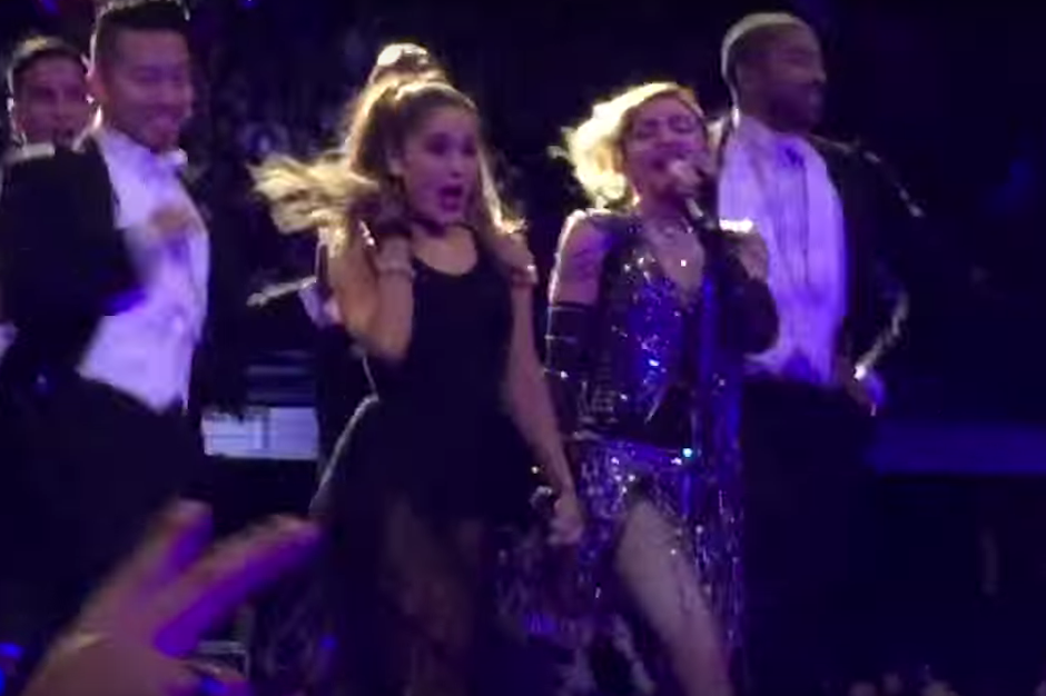 Madonna spanks Ariana Grande: Duet on Rebel Heart tour