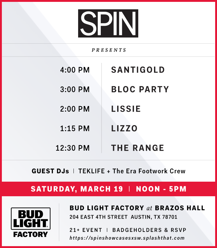 SPIN's SXSW Showcase at Bud Light Factory: Santigold, Bloc Party and More
