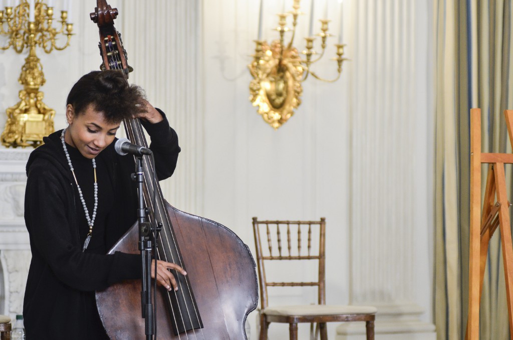 Esperanza Splading at a Celebration Of Song: In Performance At The White House Student Workshop