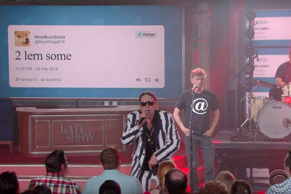 Weird Al Yankovic Solves Word Crimes On Colbert Spin Weird Al Yankovic Solves Word Crimes On Colbert Spin