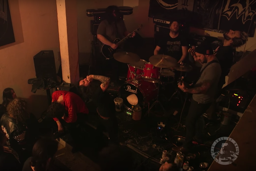 Watch a Guy Sleep Through Doom Metal Band Fórn's Entire Set While Passed Out Onstage