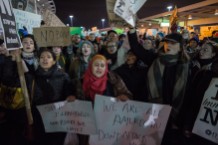 Protestors Rally At JFK Airport Against Muslim Immigration Ban