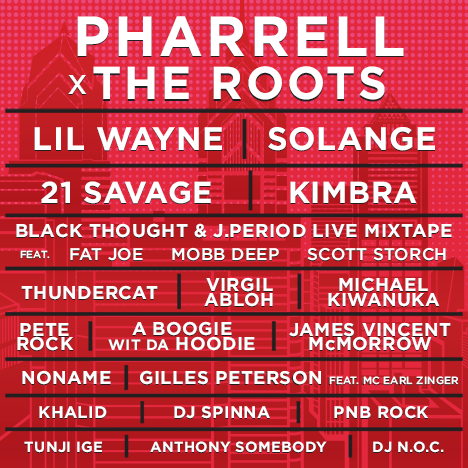 Solange, Lil Wayne, and Pharrell to Headline Roots Picnic 2017