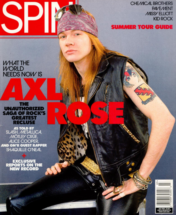 Read Spin S 1999 Axl Rose Appetite For Destruction Cover Story Spin