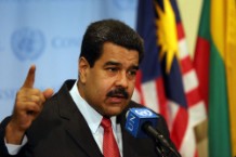 President Of Venezuela Nicolas Maduro Meets With United Nations Secretary General Ban Ki Moon