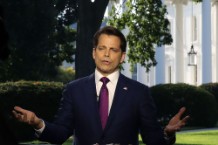 White House Communications Director Anthony Scaramucci Interviewed By Television Reporter At The White House