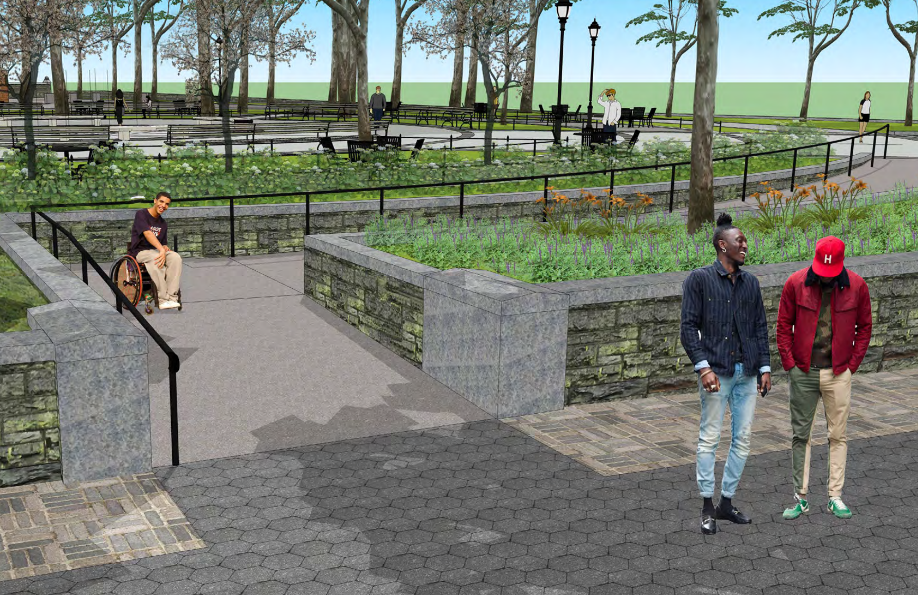 NYC's Parks & Recreation Department Uses Drake Wheelchair Meme in Official Rendering of Park Ramp