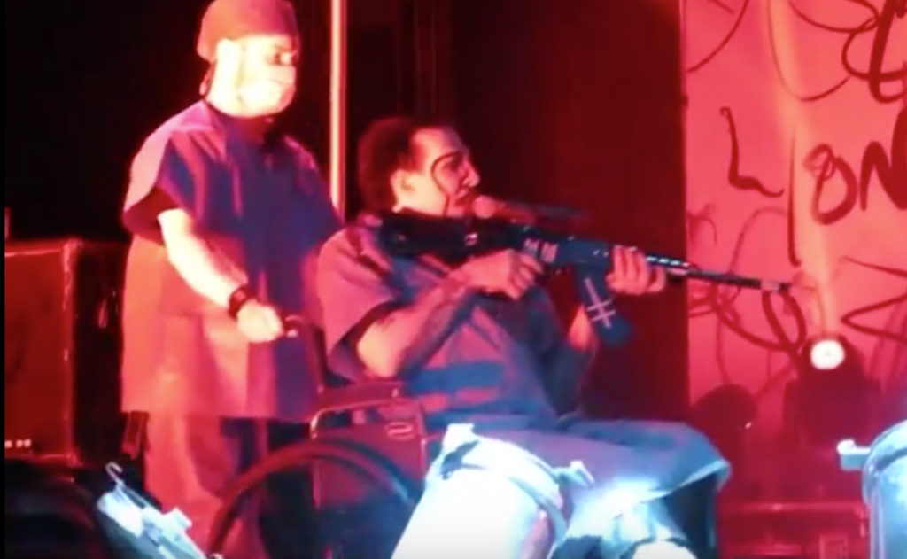 form back taxes for at Assault Aims Marilyn Rifle Manson Crowd Fake During