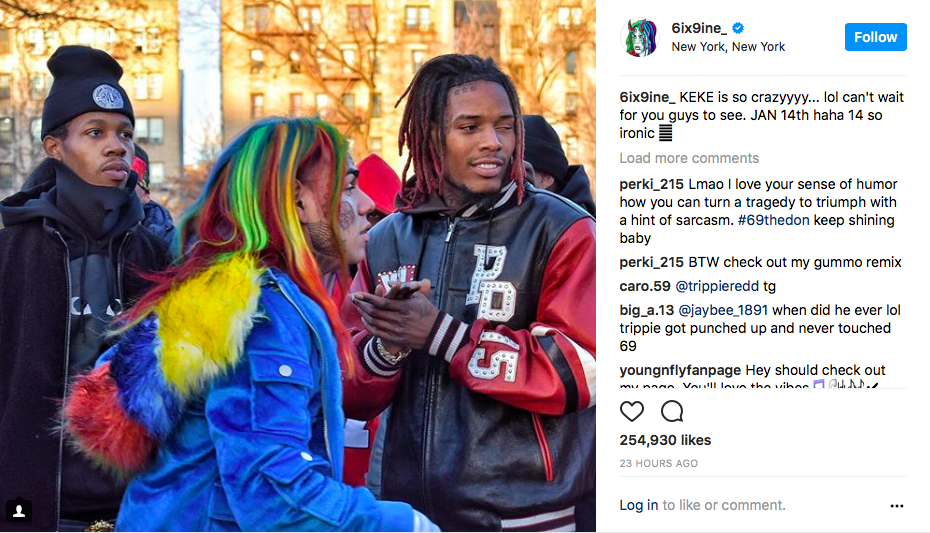 Rapper 6ix9ine Makes Apparent Joke on Instagram About Child Sex Abuse Case: 