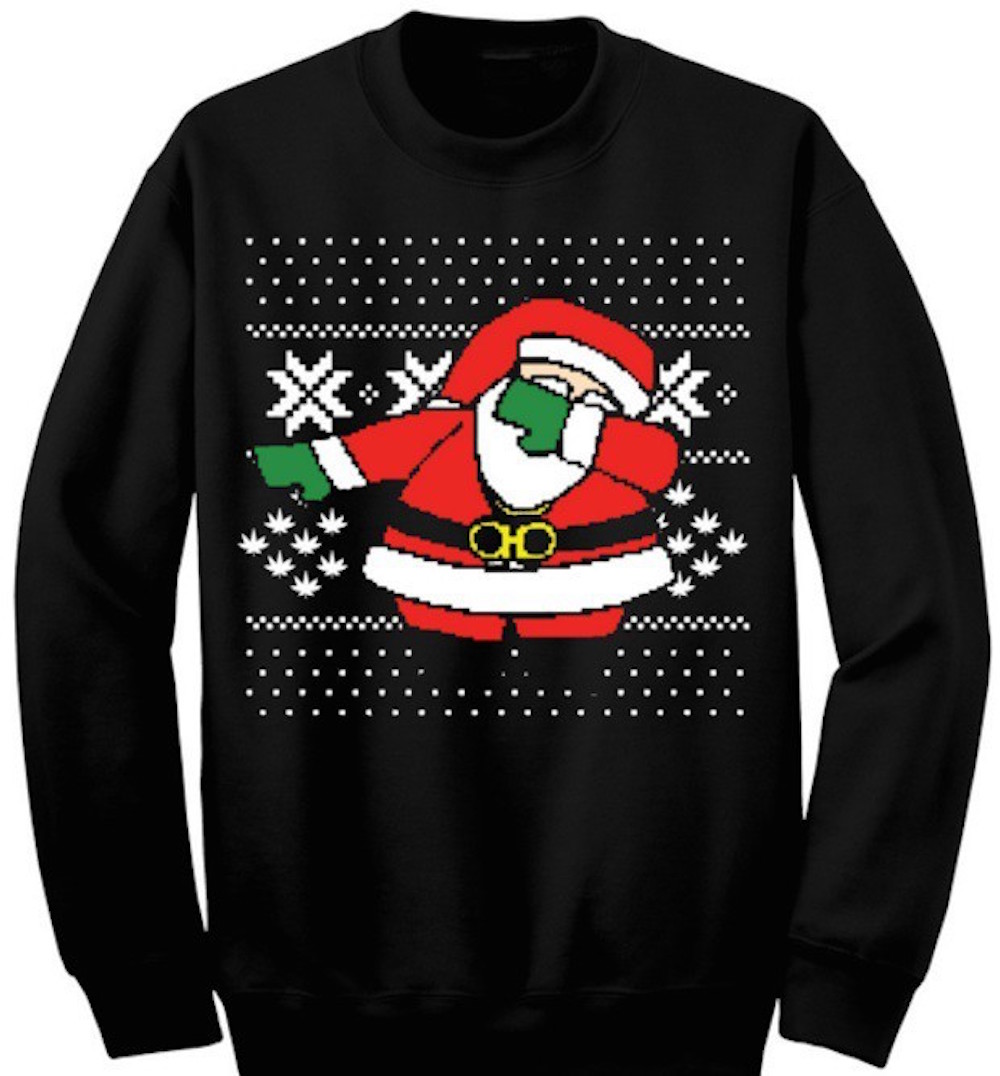 Los Angeles Dodgers Dab Santa Ugly Christmas Sweater - Banantees