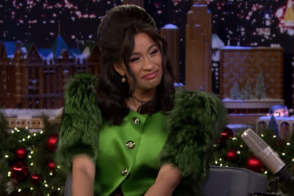 Jimmy Fallon Couldn T Quite Handle Cardi B During Their Tonight Show Interview Spin