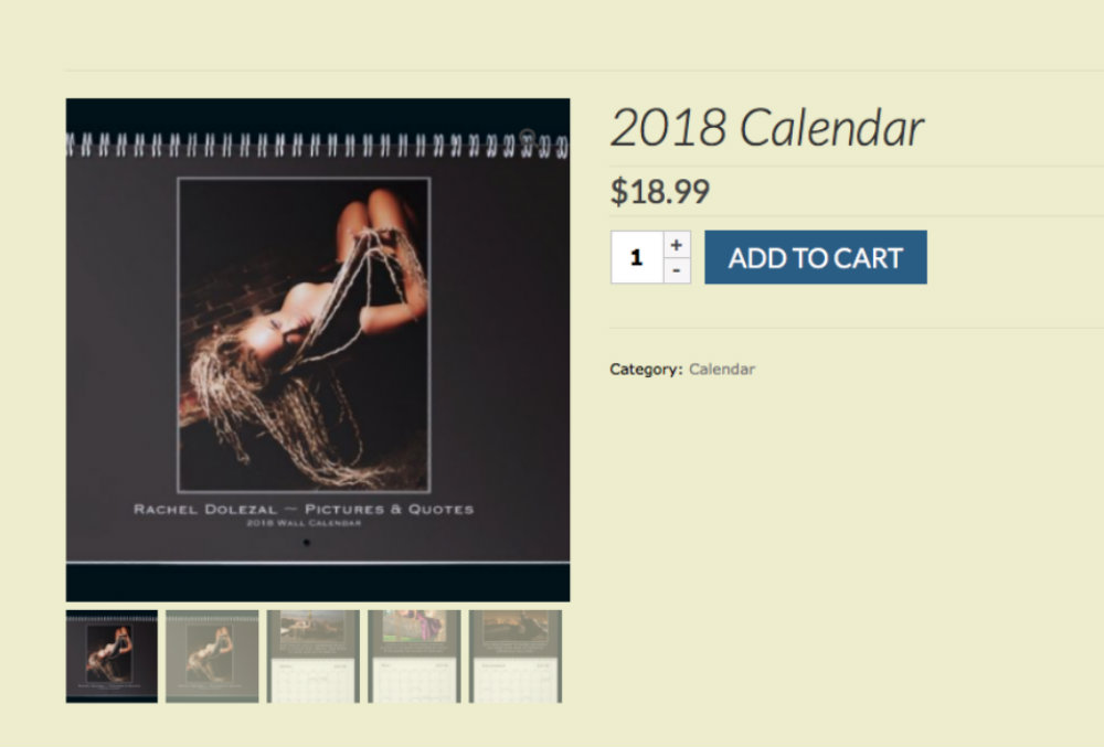 Rachel Dolezal releases 2018 calendar