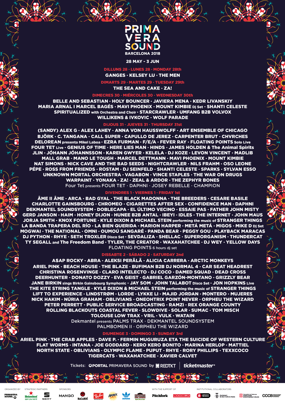 Primavera Sound 2018 Lineup Announced: Lorde, Björk, Arctic Monkeys and More