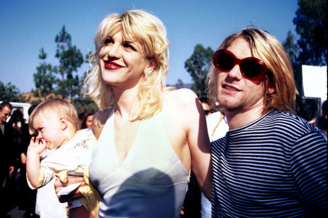 Image result for kurt cobain and courtney