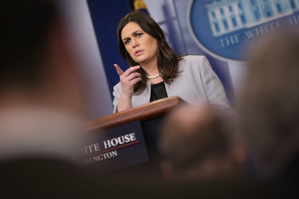 Trump Unhappy With Sarah Huckabee Sanders For Accidentally Confirming Stormy Daniels Affair
