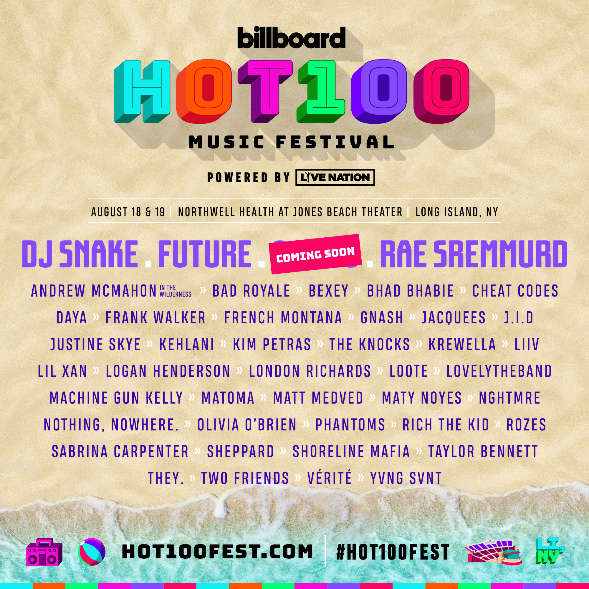 Future, Rae Sremmurd, and Kehlani to Perform at Billboard Hot 100 Fest: See the Lineup