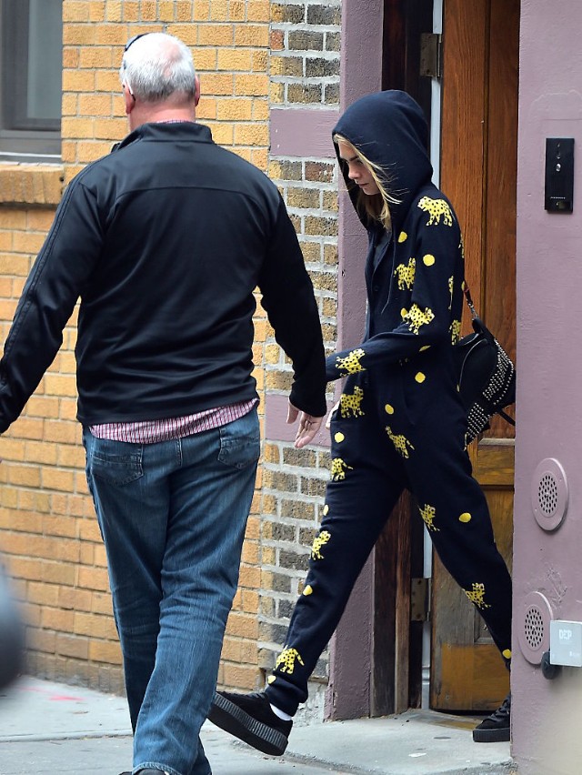 Cara Delevingne leaving Taylor's apartment on September 29th, 2016