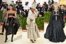costume institute gala 2018 rihanna madonna musicians stars red carpet photos