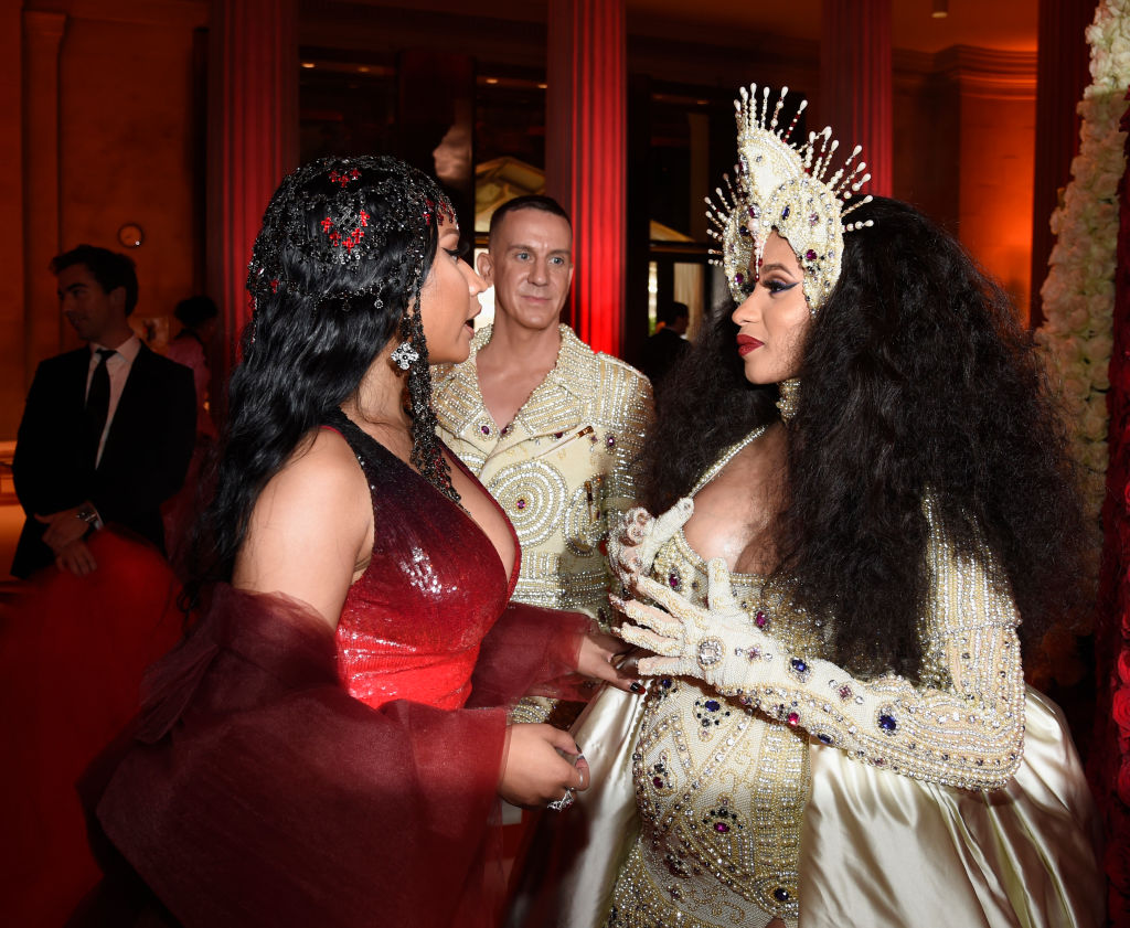 nicki minaj cardi b feud rumors met gala 2018