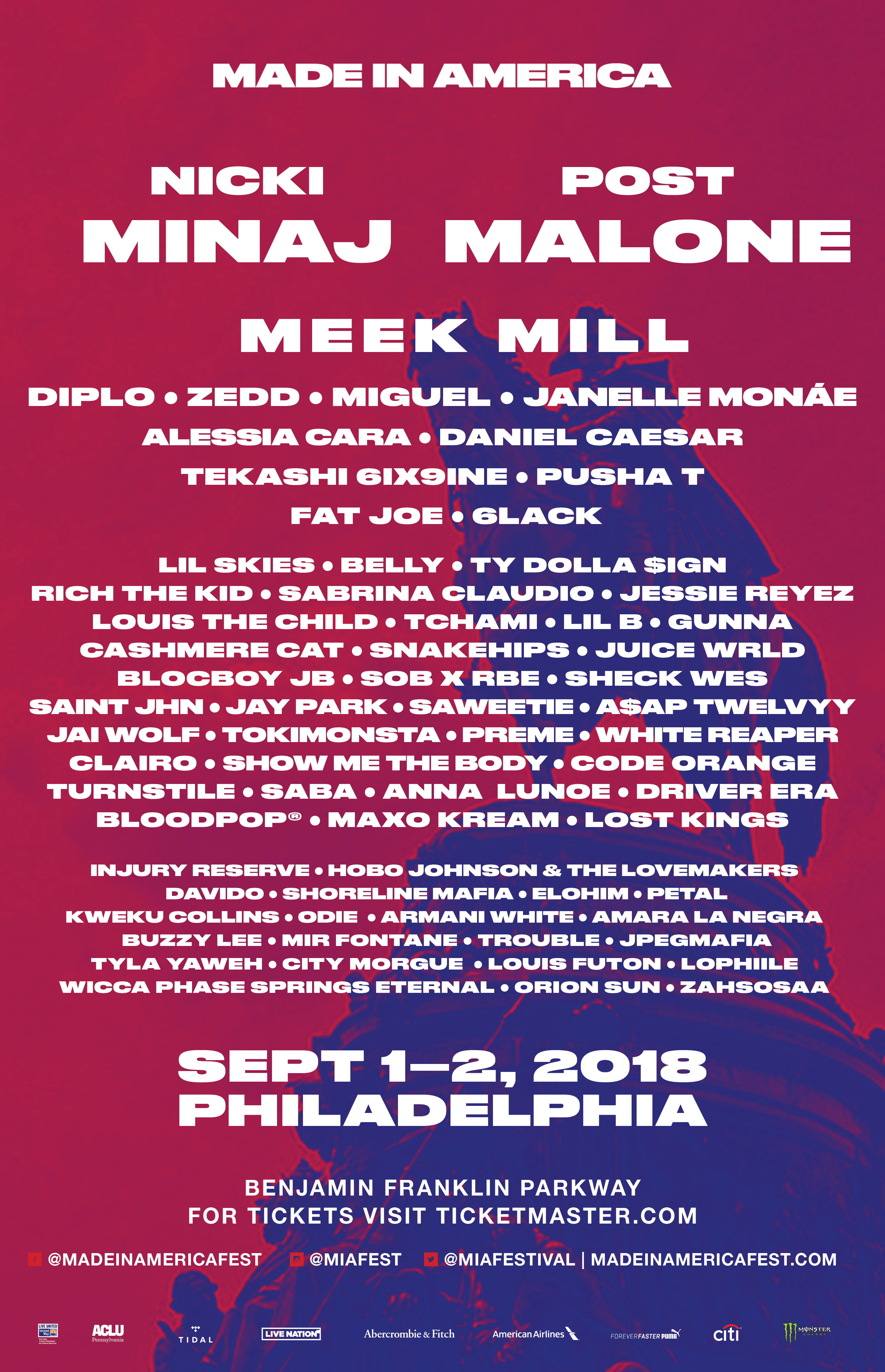 new artists added to made in america