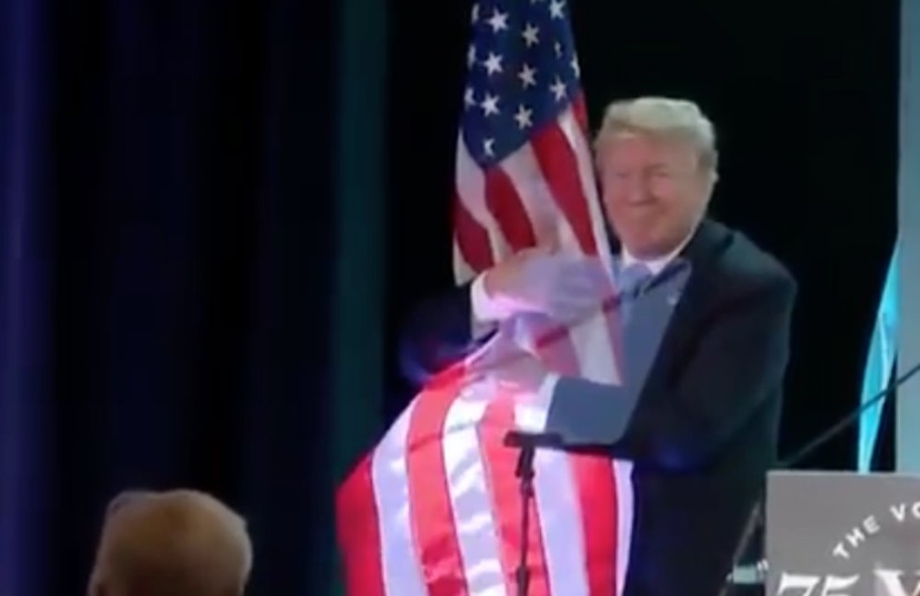 trump american flag shoes