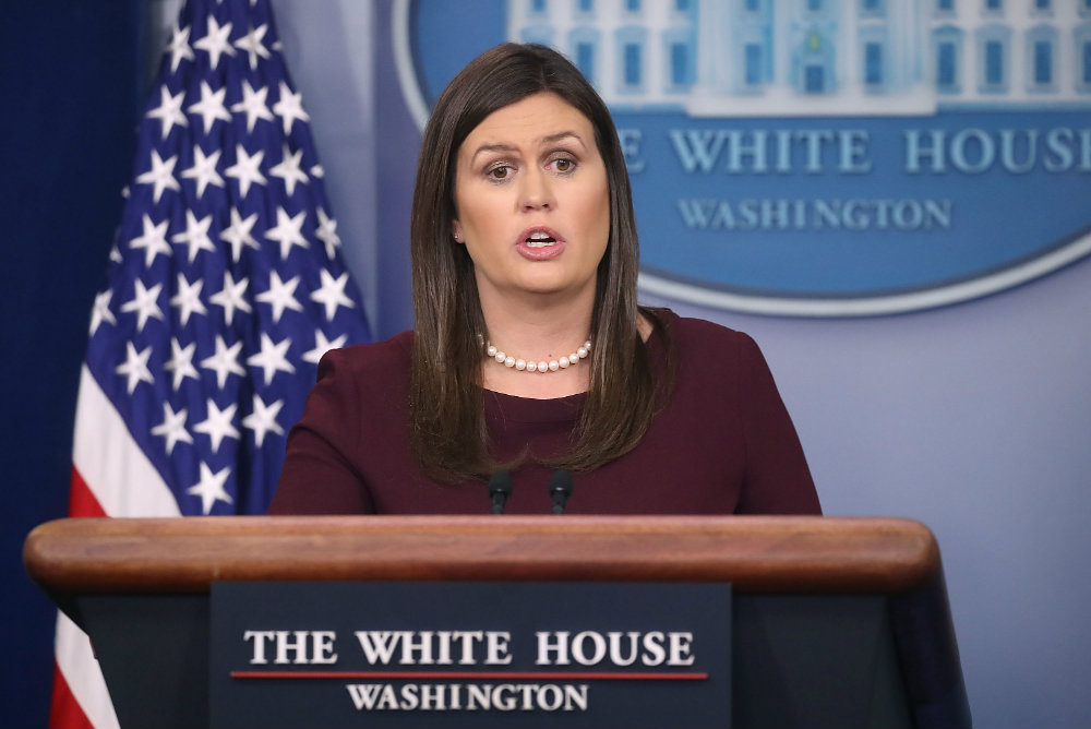 Sarah Huckabee Sanders Can't Guarantee There's No Trump N-Word Tape