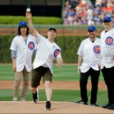 Smashing Pumpkins Threw Out the First Pitch at Wrigley Field