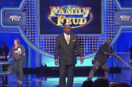 Watch Steve Harvey Respond to Pusha T in a <i>Family Feud</i> Freestyle