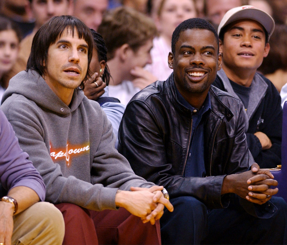 Anthony Kiedis and Chris Rock in 2003