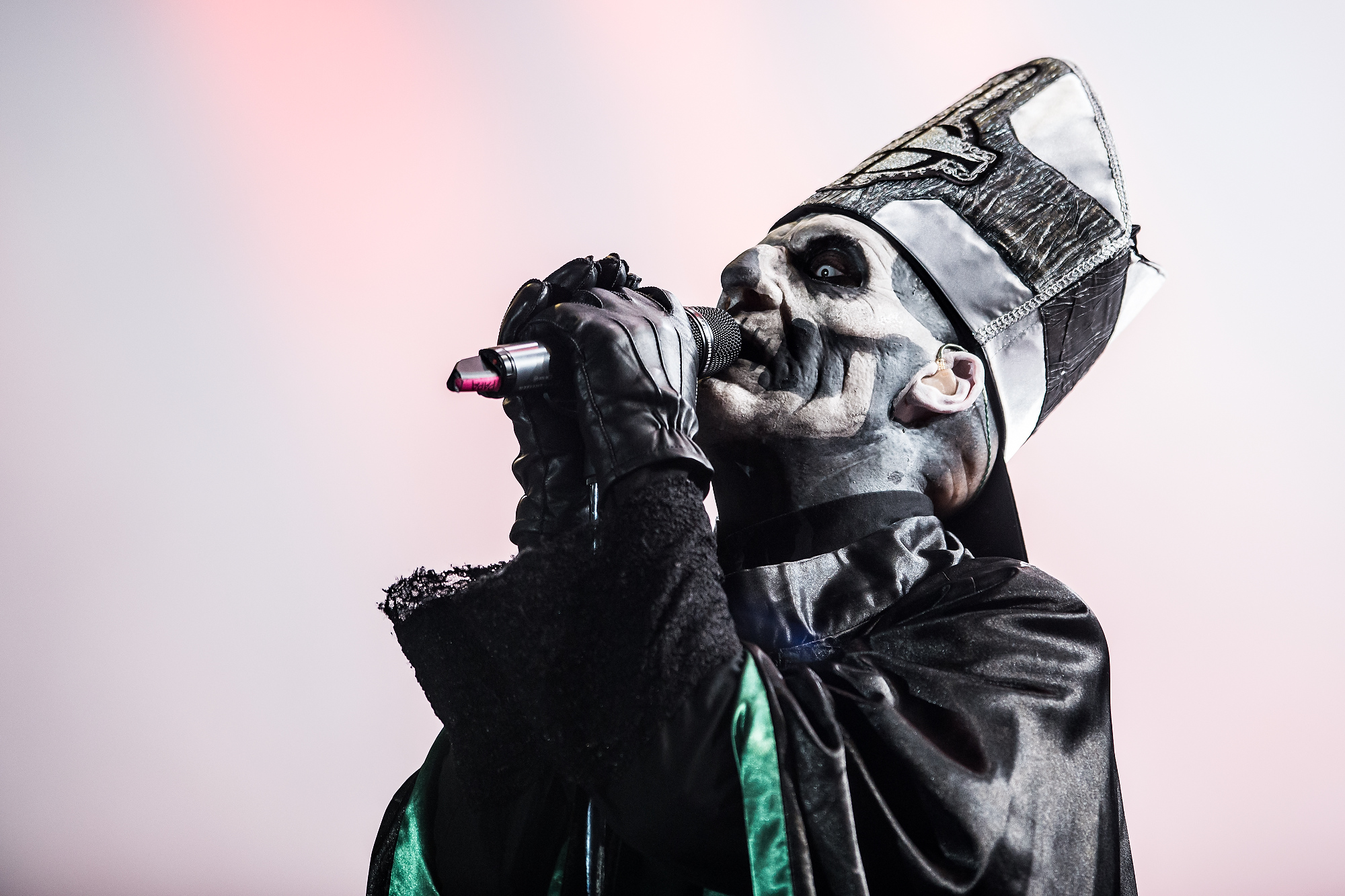 Ghost's Papa Emeritus IV Throws Out the First Pitch at Chicago White Sox Game