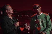 bono pharrell beegees "stayin alive" jimmy kimmel